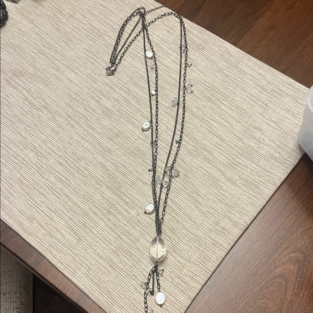 Silpada Black and Silver Layered Necklace
